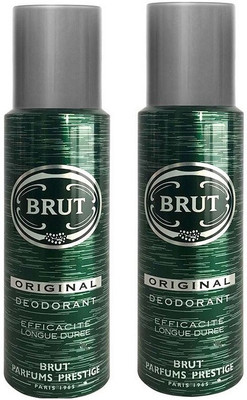 

Brut Original Pack of 2 Deodorant Spray - For Men(200 ml, Pack of 2)