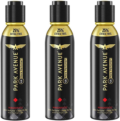 

Park Avenue Magnifico 4X Deodorant Spray - For Men(360 ml, Pack of 3)