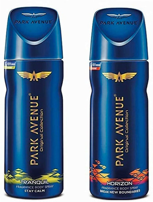 

Park Avenue Tranquil & Horizon Deodorant Spray - For Men(300 ml, Pack of 2)
