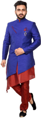 SG Men Kurta Pant Ethnic Jacket Set