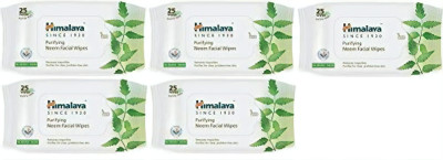 

Himalaya PURIFYING neem FACIAL WIPES 25S x 5(Pack of 5)