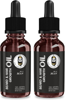 

THE GOLDEN BEARD Beard And Hair Growth Oil (Set of 2) Hair Oil (60 ml) Hair Oil(60 ml)