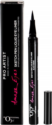

O3+ Pro Artist Sketch Pen Liquid Eye Liner - Smudge Proof Formula Made In Germany(Black)