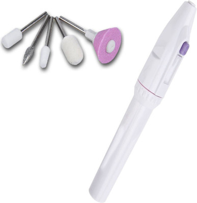 

PE Drill File Polisher Manicure Pedicure Kit Electric 5in1 Nail Art Pen Salon Buffers Shaper Trimming Electric(1 g, Set of 1)