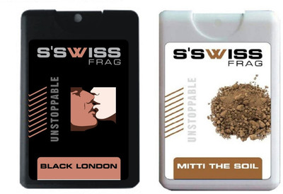 

S'SWISS BLACK LONDON & PINK BUTTERFLY COMBO POCKET PERFUME set of 2 Perfume - 40 ml(For Men & Women)
