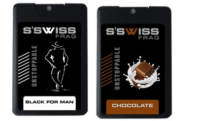

S'SWISS BLACK FOR MEN & CHOCOLATE COMBO POCKET PERFUME (PACK OF 2) Perfume - 40 ml(For Men & Women)