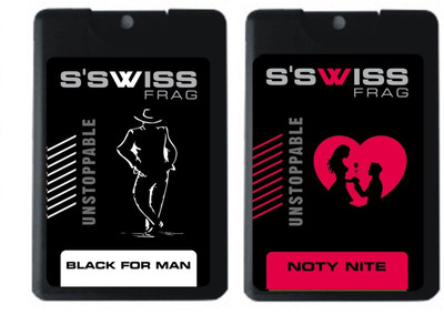 

S'SWISS BLACK FOR MEN & NOTY NITE COMBO POCKET PERFUME (PACK OF 2) Perfume - 40 ml(For Men & Women)