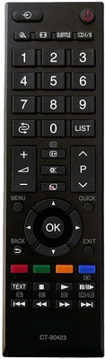 LipiWorld CT-90423 LCD LED TV Remote Control Compatible for  LED LCD Toshiba Remote Controller(Black)