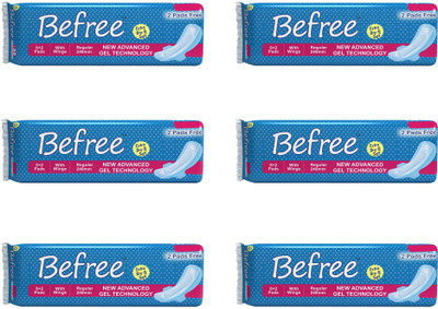 

Befree Combo packs of 60 Pads - Regular | With Wings Sanitary Pad(Pack of 60)