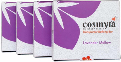 

COSMYRA Lavender Mellow Transparent Bathing Soap : Detox : 100 g (Pack Of 4)(400 g, Pack of 4)