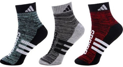 ADIDAS Men & Women Self Design Ankle Length(Pack of 3)