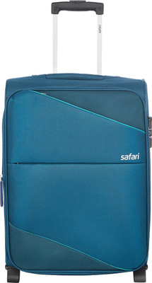 safari star 55 4w black expandable cabin luggage