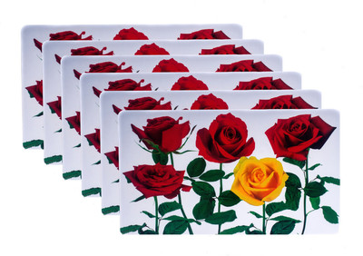 Dakshya Industries Rectangular Pack of 6 Table Placemat(Multicolor, PVC)
