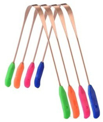 

Indien Copper, Plastic Tongue Cleaner(Pack of 4)
