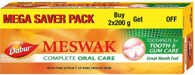 

Dabur Meswak Toothpaste - 200 + 200gms Toothpaste(400 g, Pack of 2)