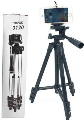 Zeom ™ Perfect 3120 Tripod 3-Way Head | Best Quality | 360° horizontal and 90° vertical swivel with 3-way head | self-aligning metal quick-flip leg locks | Quick release leg lock | Non-slip rubber feet | Grip for adjusting head position | Lightweight and portable | Quick release head for easy connec