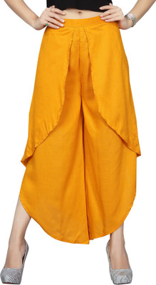 Matangi Exporter Relaxed Women Yellow Trousers