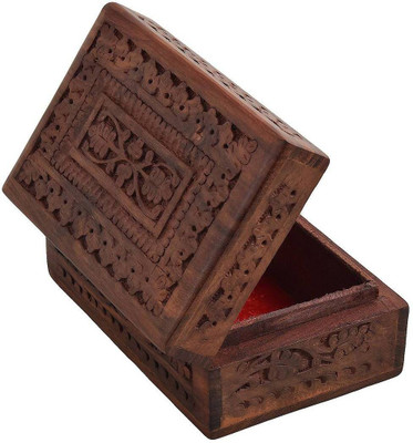 

Fine Craft India MN-RH_jewelry_box_2_S Jewellery Vanity Box(Brown)