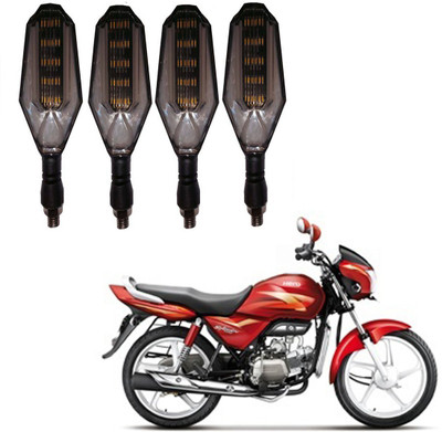 RWT Front, Side, Rear LED Indicator Light for Hero Splendor Pro(Yellow, Blue)