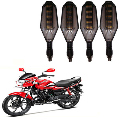 RWT Front, Side, Rear LED Indicator Light for Hero Passion Pro(Yellow, Blue)