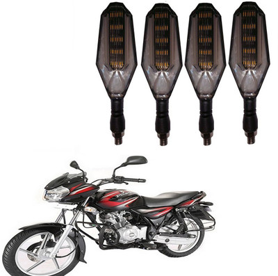 RWT Front, Side, Rear LED Indicator Light for Bajaj Discover 100(Yellow, Blue)