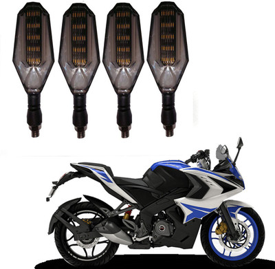 RWT Front, Side, Rear LED Indicator Light for Bajaj Pulsar 220(Yellow, Blue)