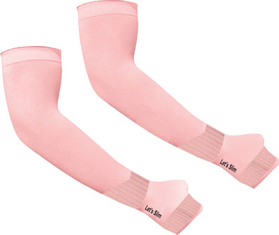 KANDID Nylon, Cotton Arm Sleeve For Men & Women(XXL, Pink)