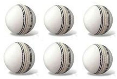 sports trading st Cricket Leather Ball(Standard, Pack of 6, White)