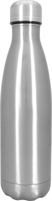 Red-sunset Double Insulated Wall 500 ML Capacity Stainless Steel Bottle 500 ml Flask(Pack of 1, Silver, Steel)
