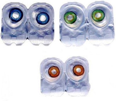 

DRR Monthly Contact lens Zero Power Monthly(0, Colored Contact Lenses, Pack of 3)