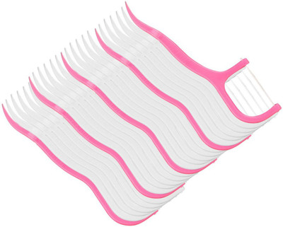 

PE Toothpicks Oral Brush Cleaning Flosser thread Floss 2 in 1 Dental Floss Teeth Stick(Pack of 19)