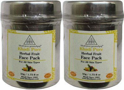 

Khadi Pure Herbal Fruit Face Pack - 50g (Set of 2)(100 g)