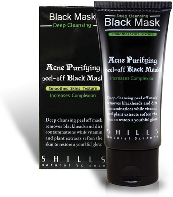 

Shills Peel off Mask Shills Charcoal Acne Purifying Black Mask Blackhead Remover Deep Cleansing Face Pack(50 ml)