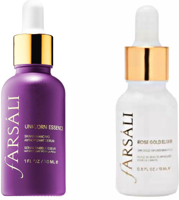 

Farsali Unicorn Essence & Rose Gold Elixir - Pack Of 2(30 ml)
