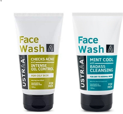 

Ustraa Dry Skin & Oily Skin Facewash for Men Face Wash(200 g)