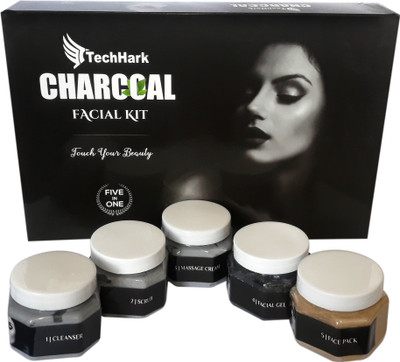 

Techhark Herbals Black Charcoal Blackhead Removal & Purifying Facial Kit 500 g 500 g