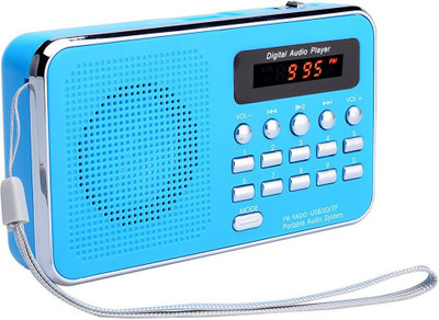 

CRETO BT-SM74 Portable Digital Radio/Fm Mp3 Player Support USB, Aux & SD card FM Radio(Blue)