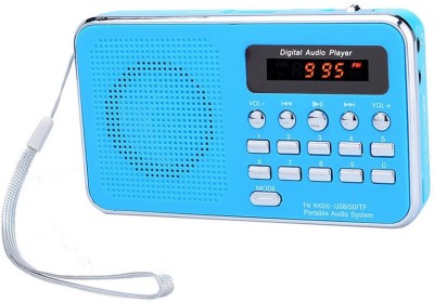 

CRETO Portable BT-SM74 Radio/Fm Music Player Support USB, Aux & SD card FM Radio(Blue)