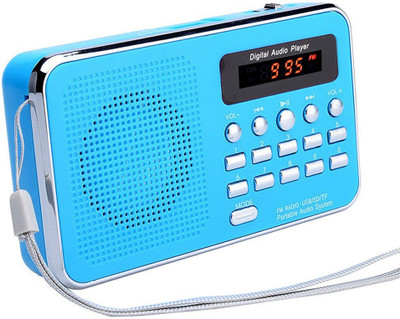 

CRETO BT-SM74 Portable Radio/Fm Music Player Support USB Pen-drive, Aux & Memory card FM Radio(Blue)