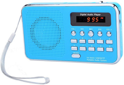 CRETO BT-SM74 Digital Radio/Fm Support USB, Aux & SD card FM Radio(Blue)