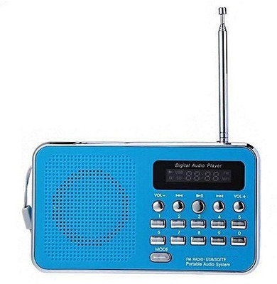 

CRETO BT-SM74 Portable Digital Radio/Fm Mp3 Music Player Support USB, Aux & Memory card FM Radio(Blue)