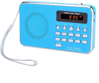 

CRETO BT-SM74 Radio Fm Music Player with Digital Display Support Aux, USB & SD card FM Radio(Blue)