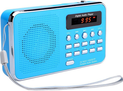

CRETO BT-SM74 Portable Radio/Fm Mp3 Audio Player Support USB, Aux & SD card FM Radio(Blue)