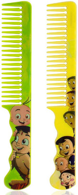 

PELO Set Of 2 Baby Hair Comb With Soft Teeth for Babies Multicolor