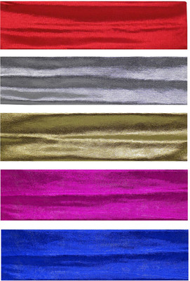 

GLAN Combo Of 5 Pcs Sportswear Head Bands Makeup Headband