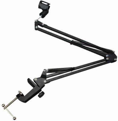 Naitik Creation NB-35 Recording Condenser Microphone Suspension Boom Scissor Arm Mic Stand Stand(Black)