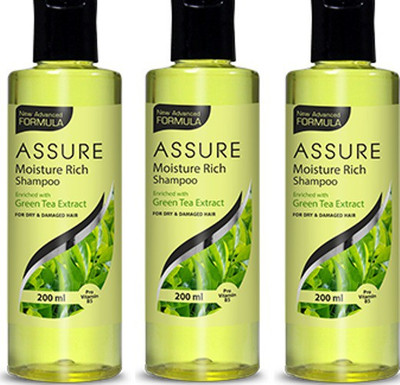 ASSURE Moisture Rich Shampoo (Pack Of 3) (600 ml)(600 ml)