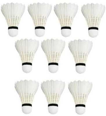 sports trading st Feather Shuttle  - White(Fast, 79, Pack of 10)