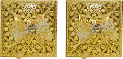 

EKAN Dry Fruit Decorative Box For Wedding 6 Pcs yes Vanity Box(golden)