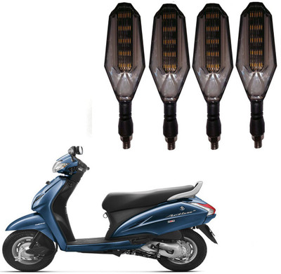 RWT Front, Side, Rear LED Indicator Light for Honda Activa 3G(Yellow, Blue)